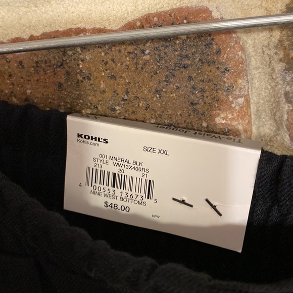 Nine West tie-waist jogger mid-rise NEW XXL - Picture 4 of 7